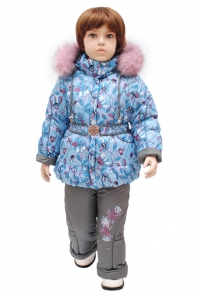 Комплект для девочки А 49-13 принт "цветы"